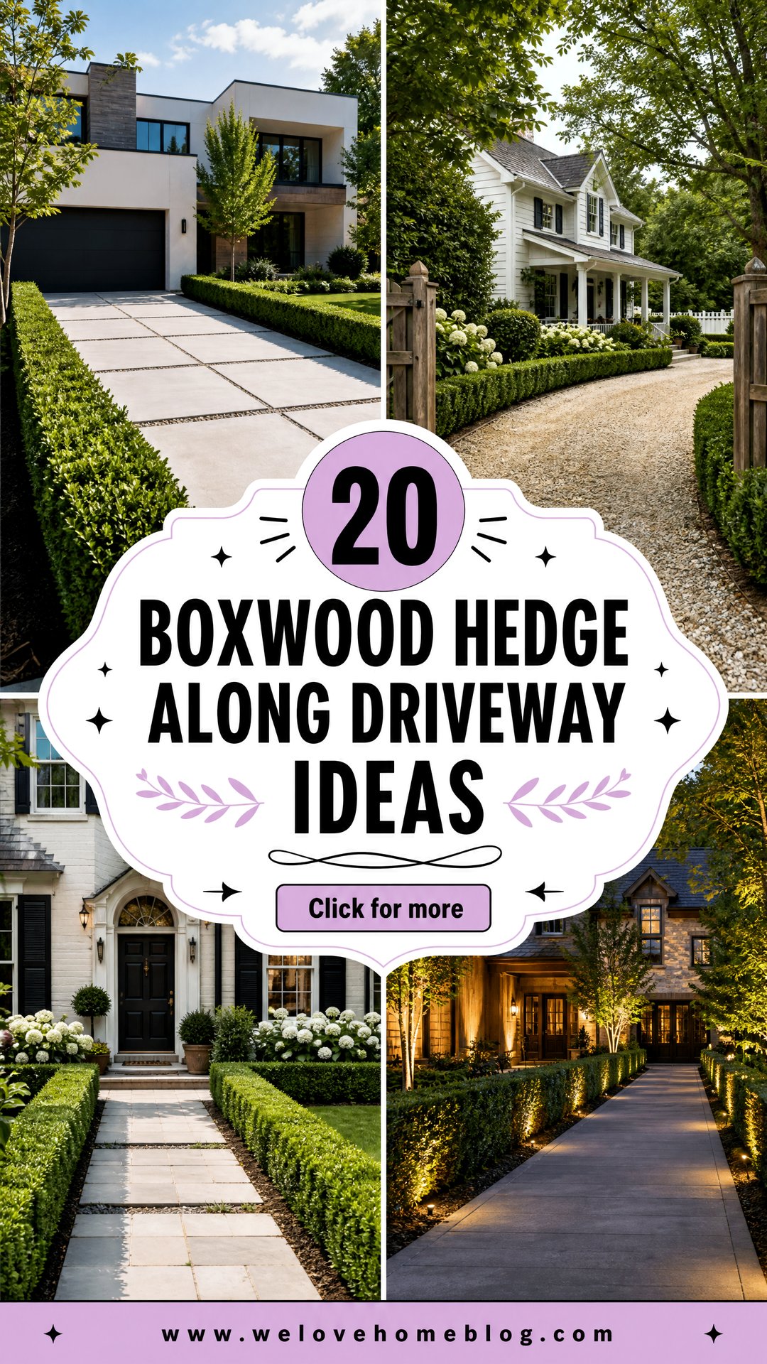 20 Boxwood Hedge Along Driveway Ideas for Elegant Curb Appeal - 20 Boxwood Hedge Along Driveway Ideas for Elegant Curb Appeal