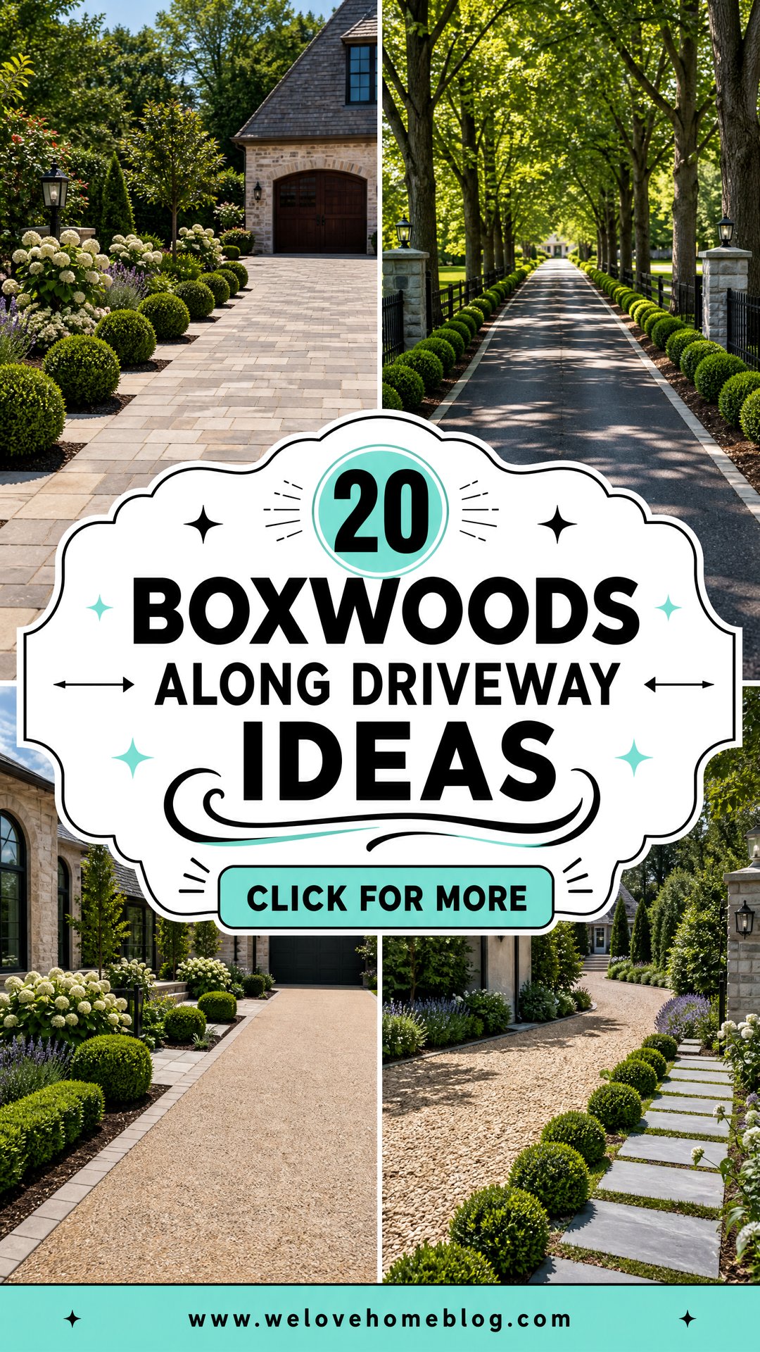 20 Boxwoods Along Driveway Ideas for a Grand First Impression - 20 Boxwoods Along Driveway Ideas for a Grand First Impression
