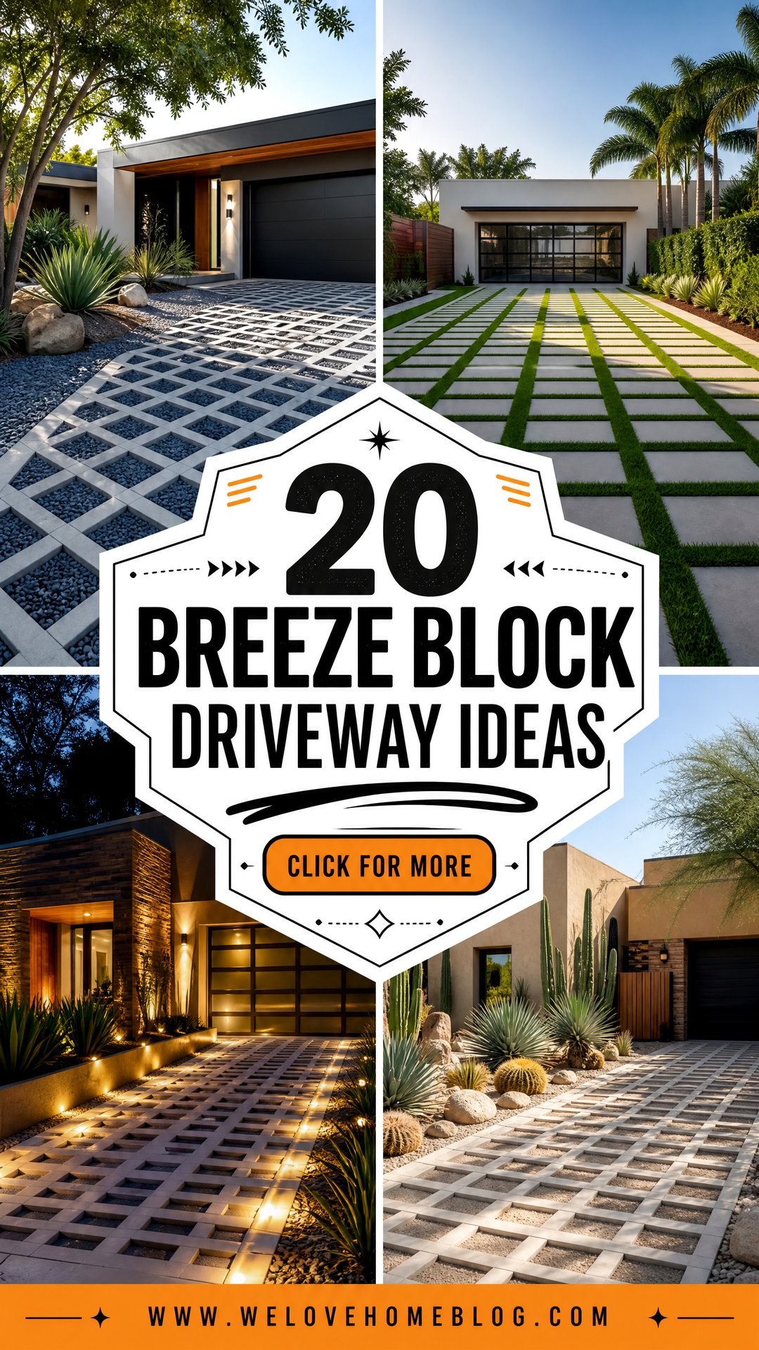 20 Breeze Block Driveway Ideas for Bold Modern Curb Appeal - 20 Breeze Block Driveway Ideas for Bold, Modern Curb Appeal
