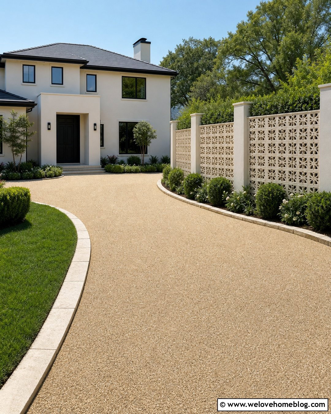 Breeze Block Driveway Privacy Wall - 20 Breeze Block Driveway Ideas