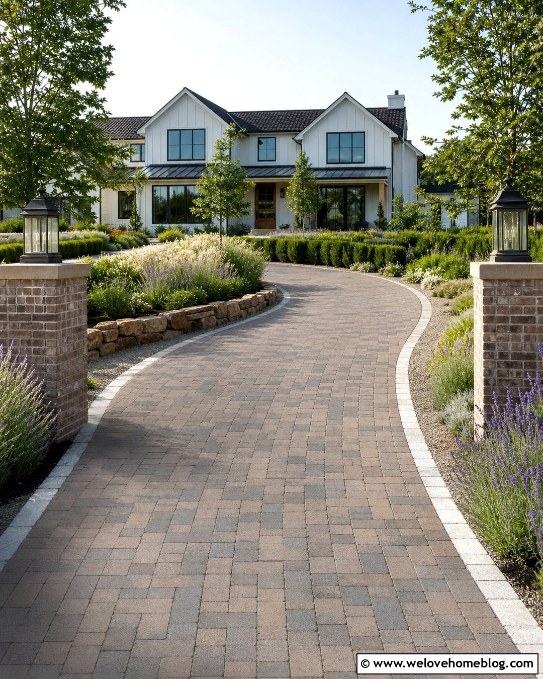 Brett Regatta Driveway With Farmhouse Entrance - 20 Brett Landscaping Driveways Ideas