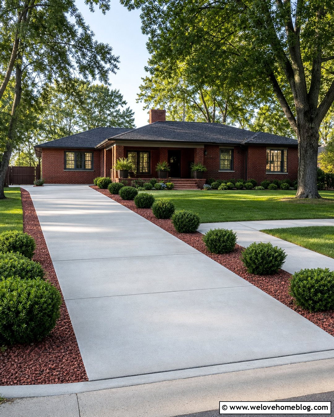 Brick Chip Driveway Border - 20 Cheap Driveway Border Ideas