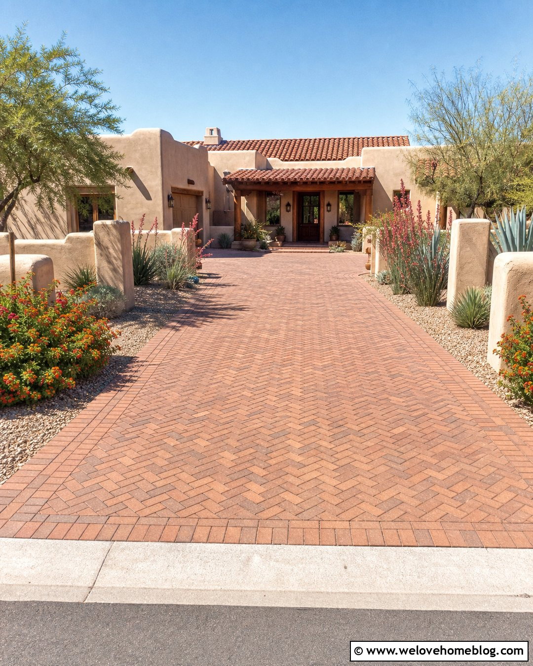 20 Desert Driveway Landscaping Ideas for Water-Wise Homes