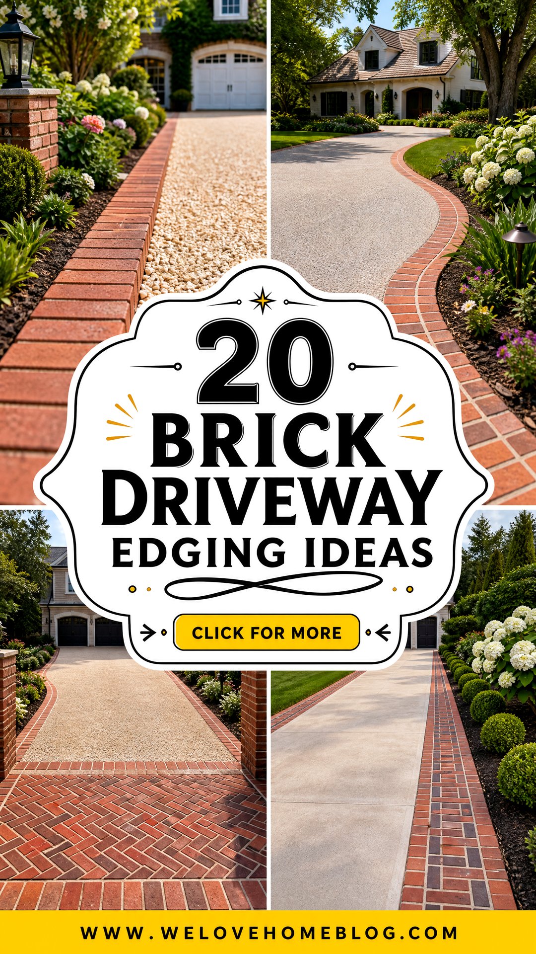 20 Brick Driveway Edging Ideas for a Crisp Polished Border - 20 Brick Driveway Edging Ideas for a Crisp, Polished Border