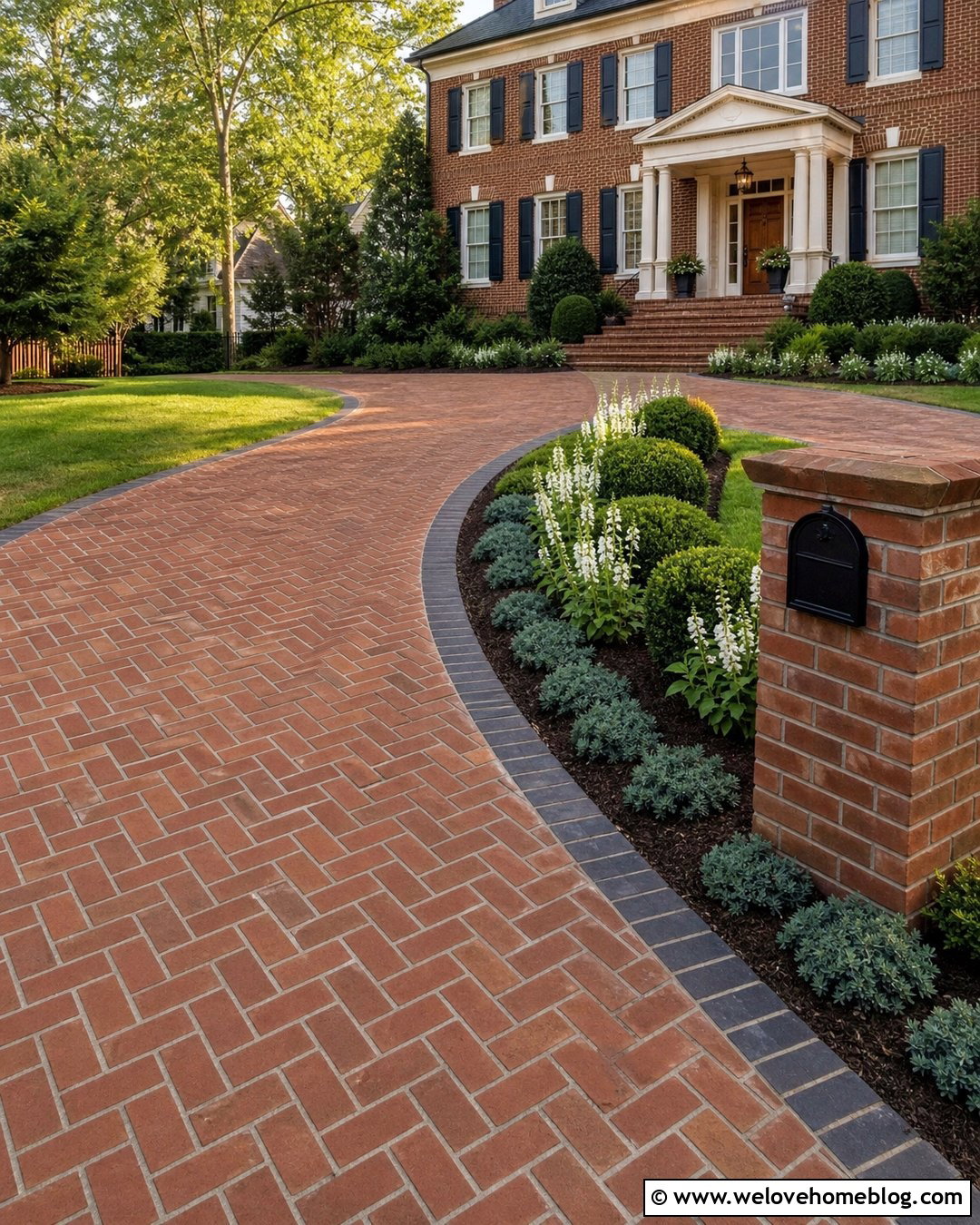 Brick Driveway Mailbox LandscapingOne - 20 driveway mailbox landscaping ideas