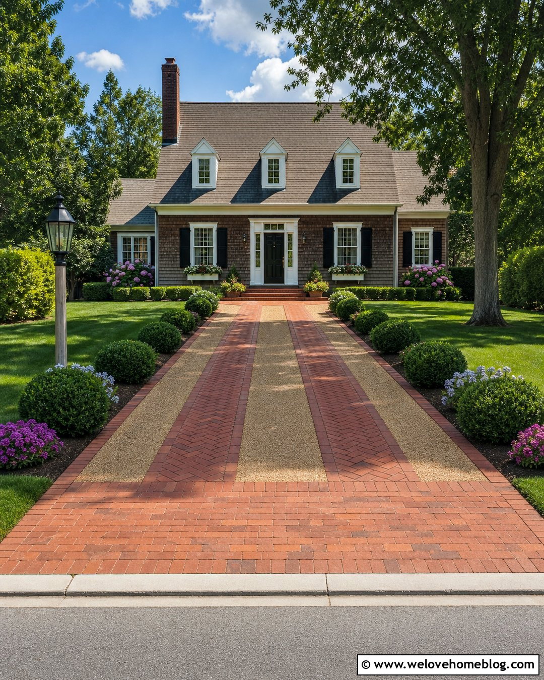 Brick Driveway Strips With Gravel Center - 20 Driveway Strip Ideas