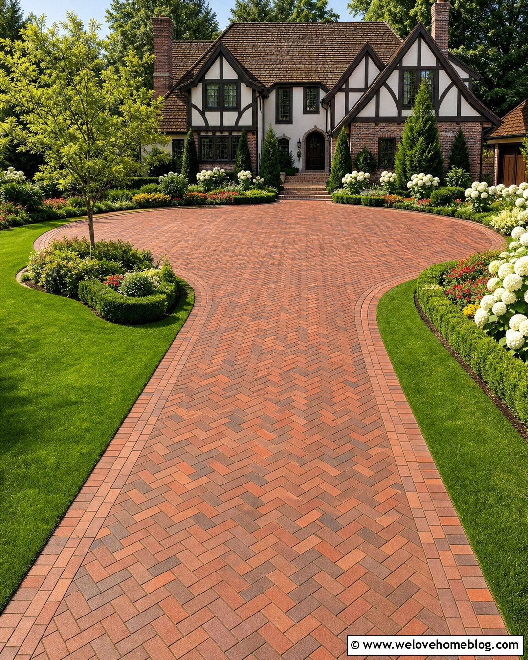 Brick Driveway Turnaround - 30 Driveway Turnaround Ideas