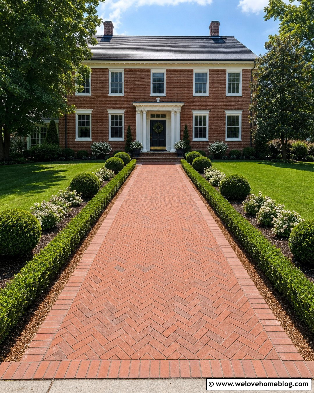 20 Boxwoods Along Driveway Ideas for a Grand First Impression