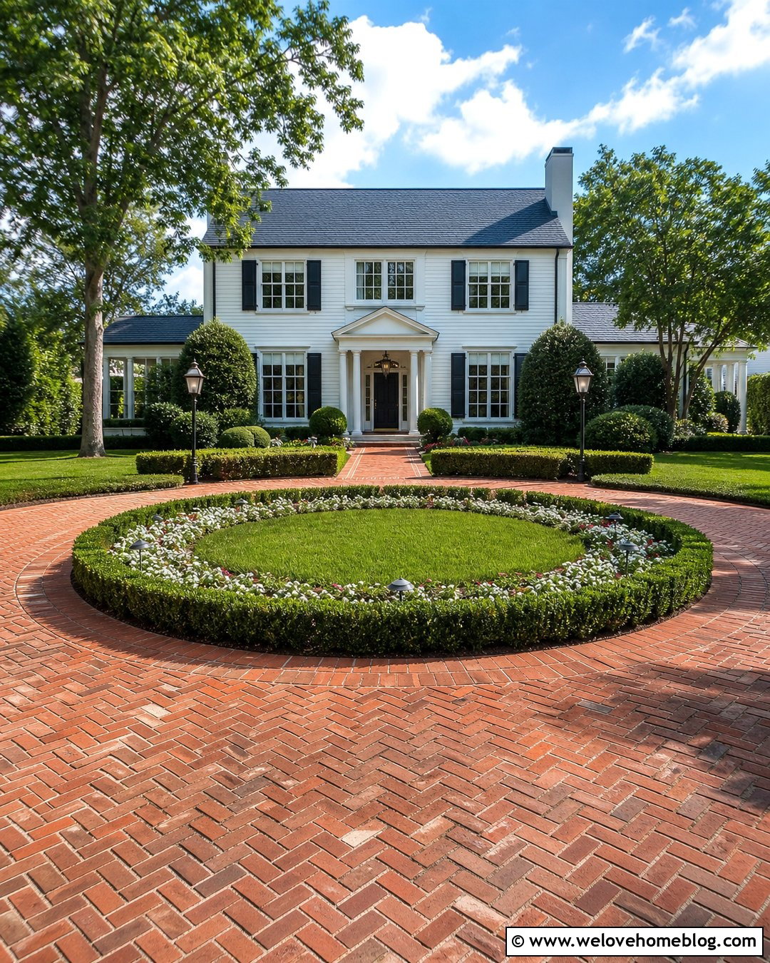 20 Front Yard Half Circle Driveway Ideas for Smoother Access