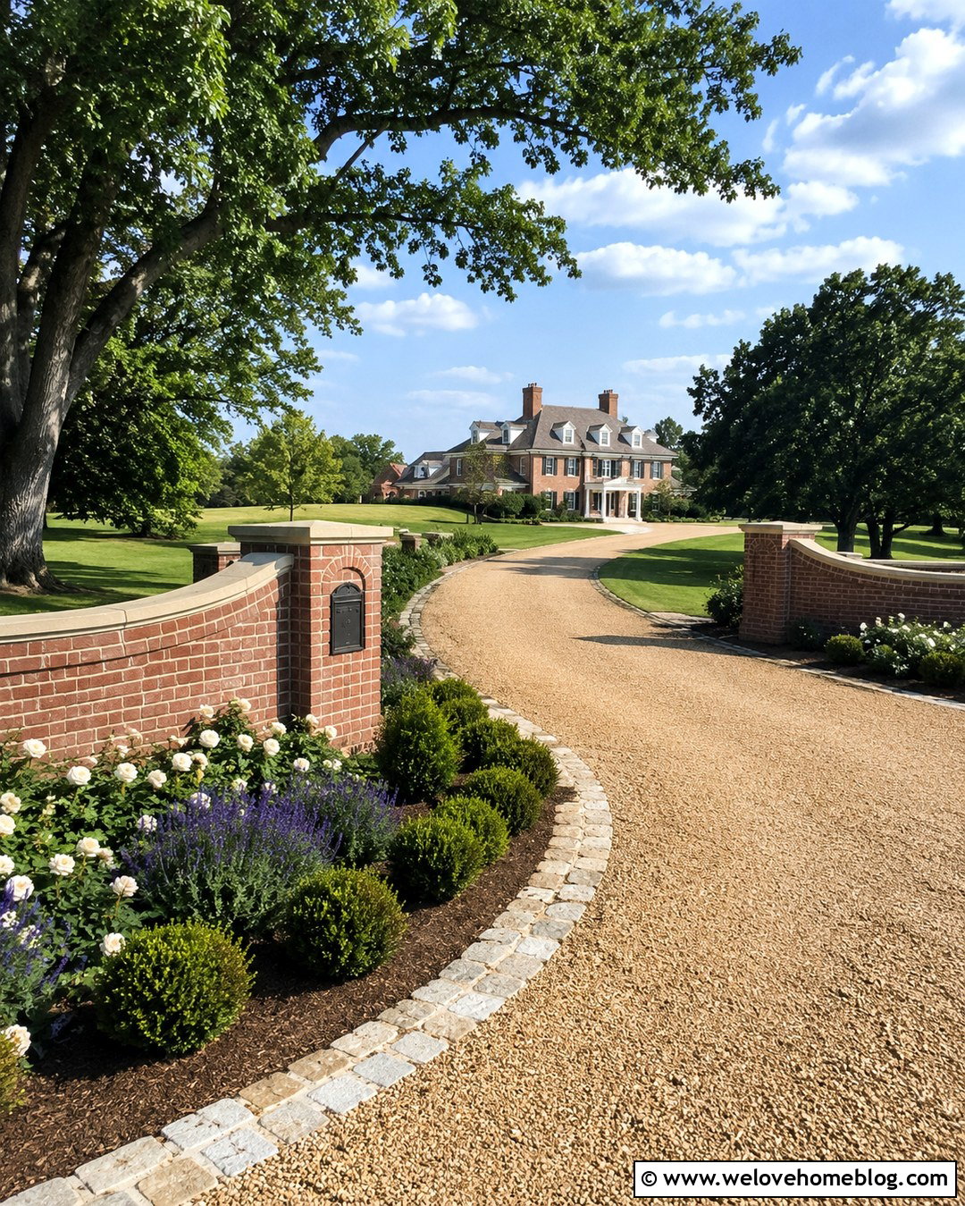 Brick Mailbox With Curved Entrance Wall - 20 Brick Mailbox Designs Driveway Entrance Ideas