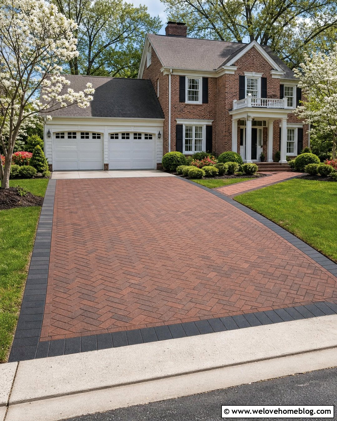 Brick Pattern Concrete Driveway Overlay - 20 How To Resurface Concrete Driveway Ideas