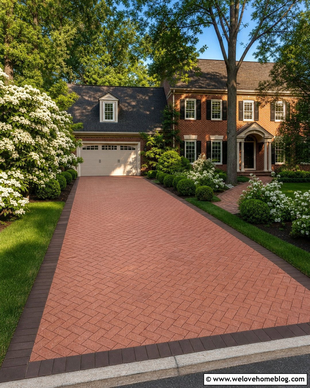 Brick Pattern Concrete Resurfacing Driveway - 20 Concrete Resurfacing Driveways Ideas