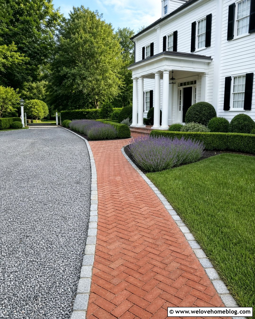 Brick Sidewalk Next To Gravel Driveway - 20 Sidewalk Next To Driveway Ideas