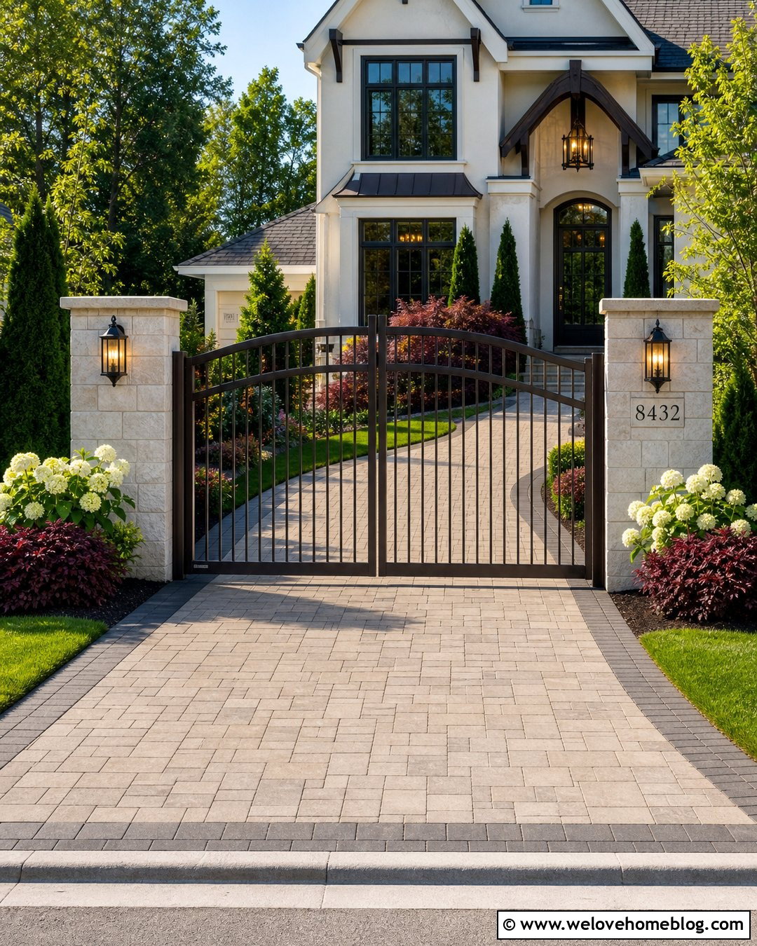 Bronze Metal Driveway Gate - 35 metal driveway gates ideas