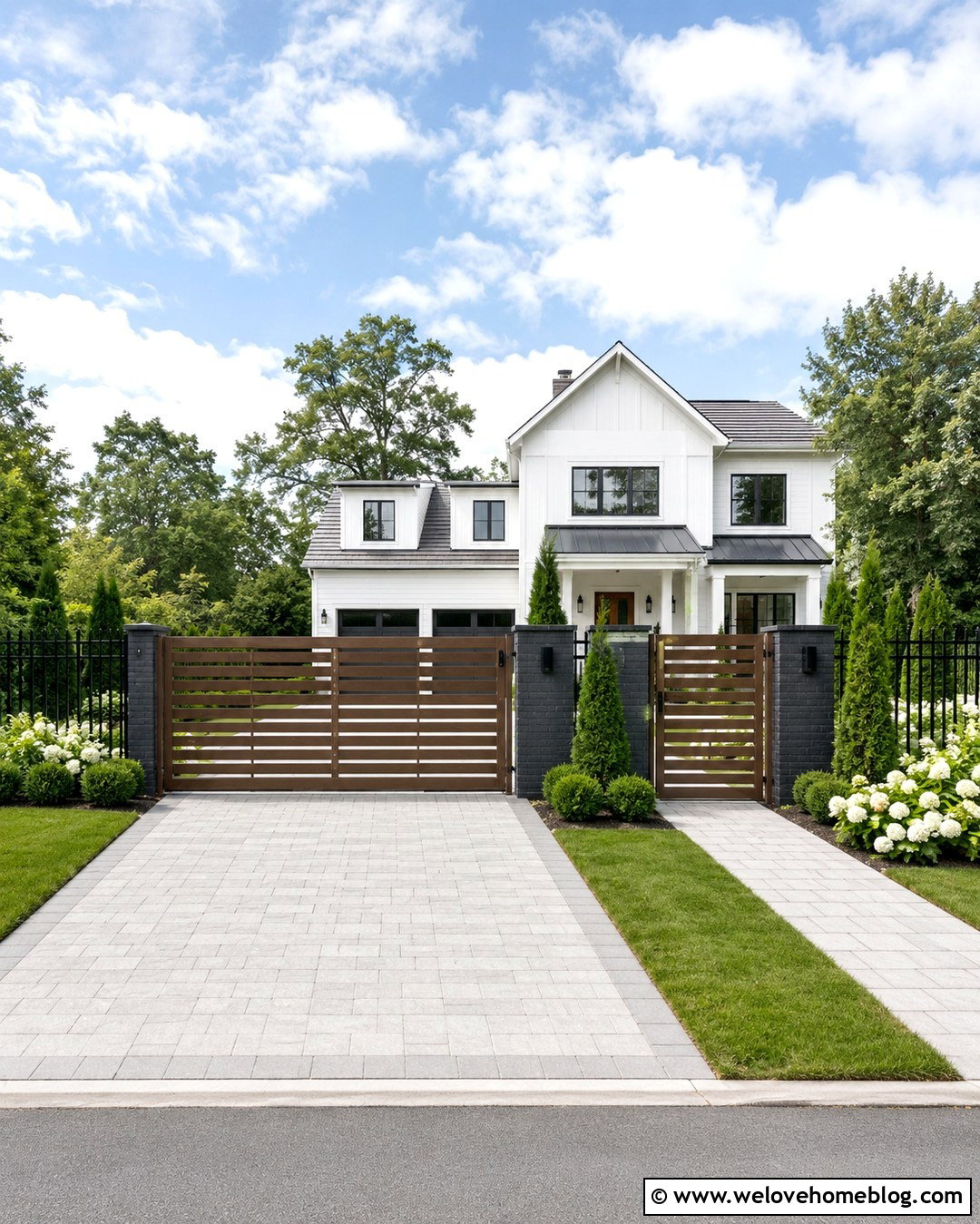 20 Brown Sliding Driveway Gate Ideas for Stylish Security
