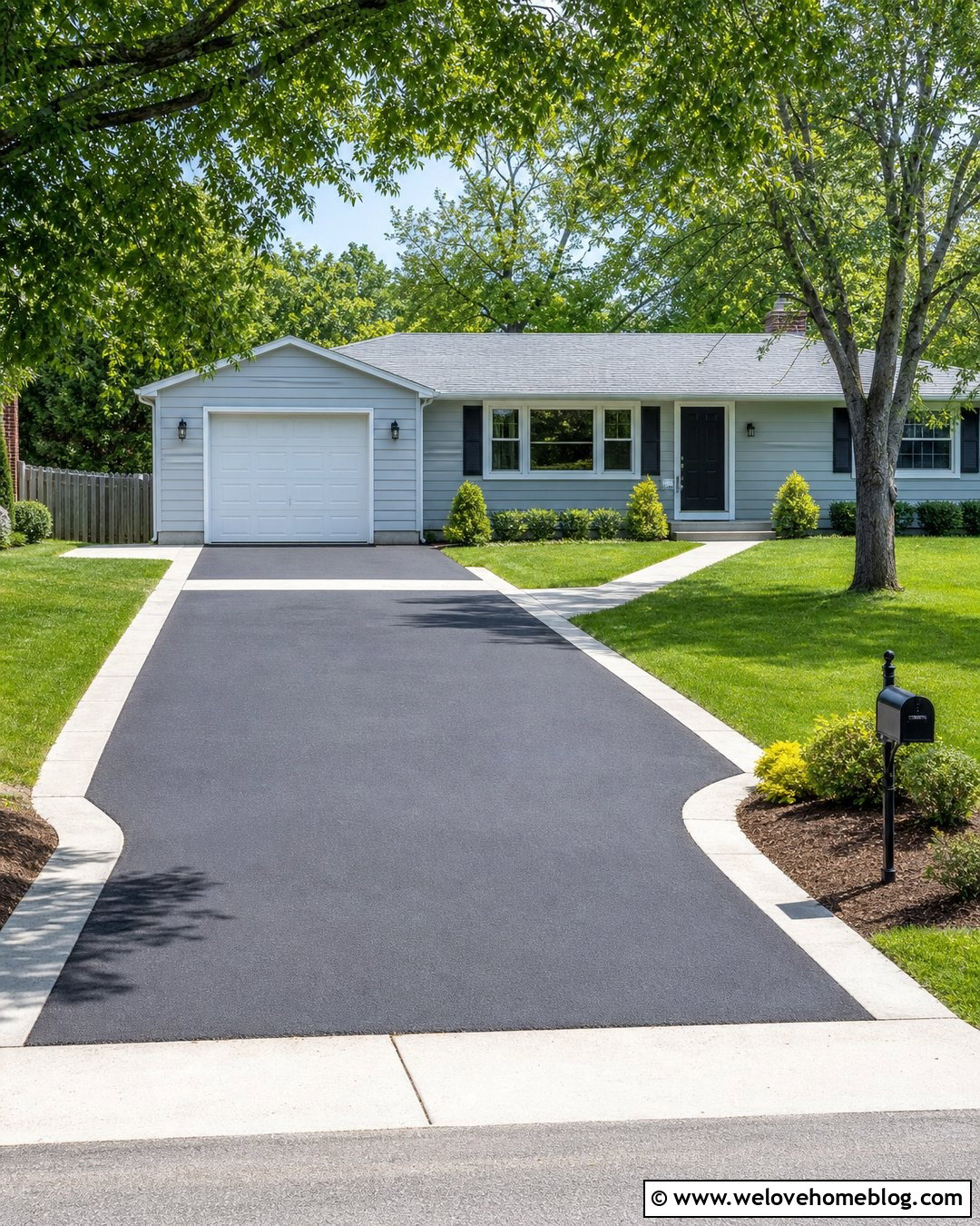 Budget Asphalt Driveway Apron With Concrete Border - 35 Driveway Apron Ideas