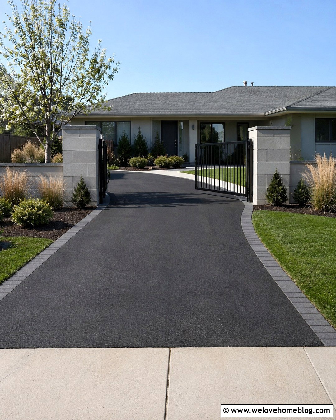 Budget Concrete Block Driveway Wall Entrance - 20 Driveway Wall Entrance Ideas