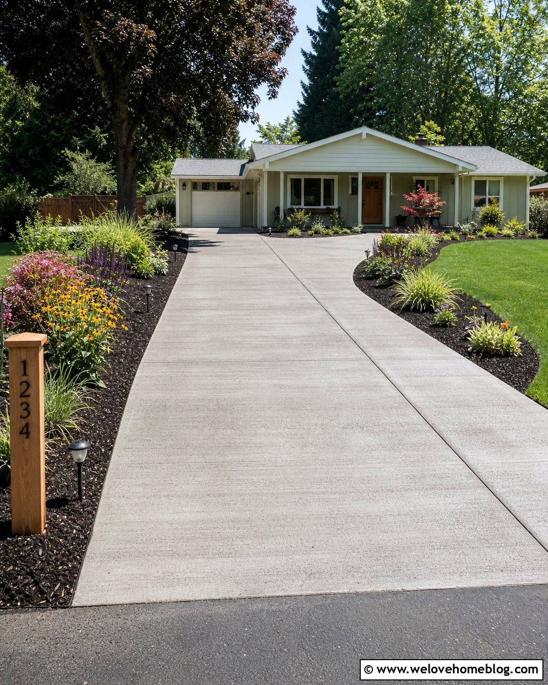 Budget Driveway Entrance With Native Plants - 25 Beautiful Driveways Entrance Landscaping Ideas