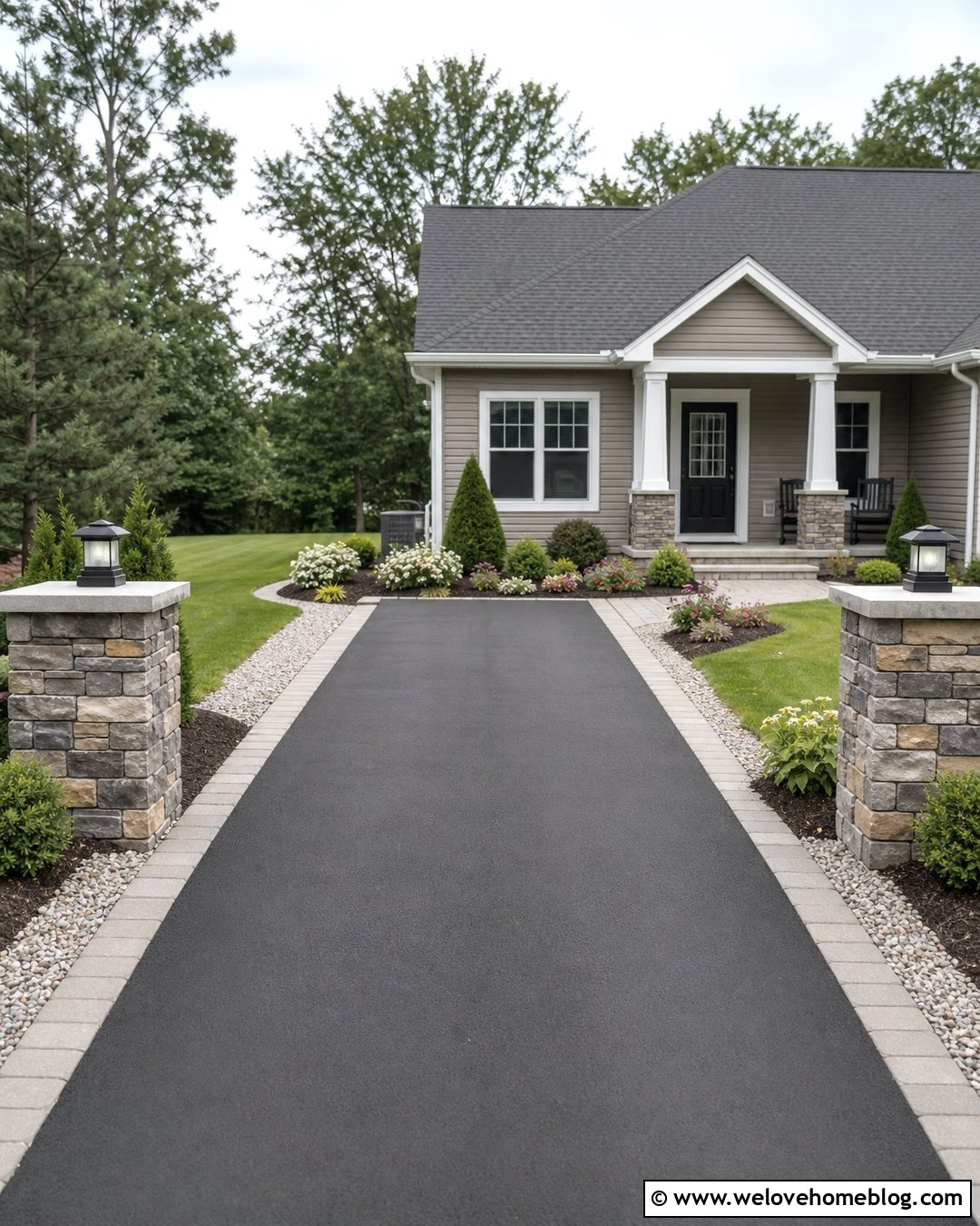 Budget Driveway Entry Columns - 20 entry columns driveway ideas