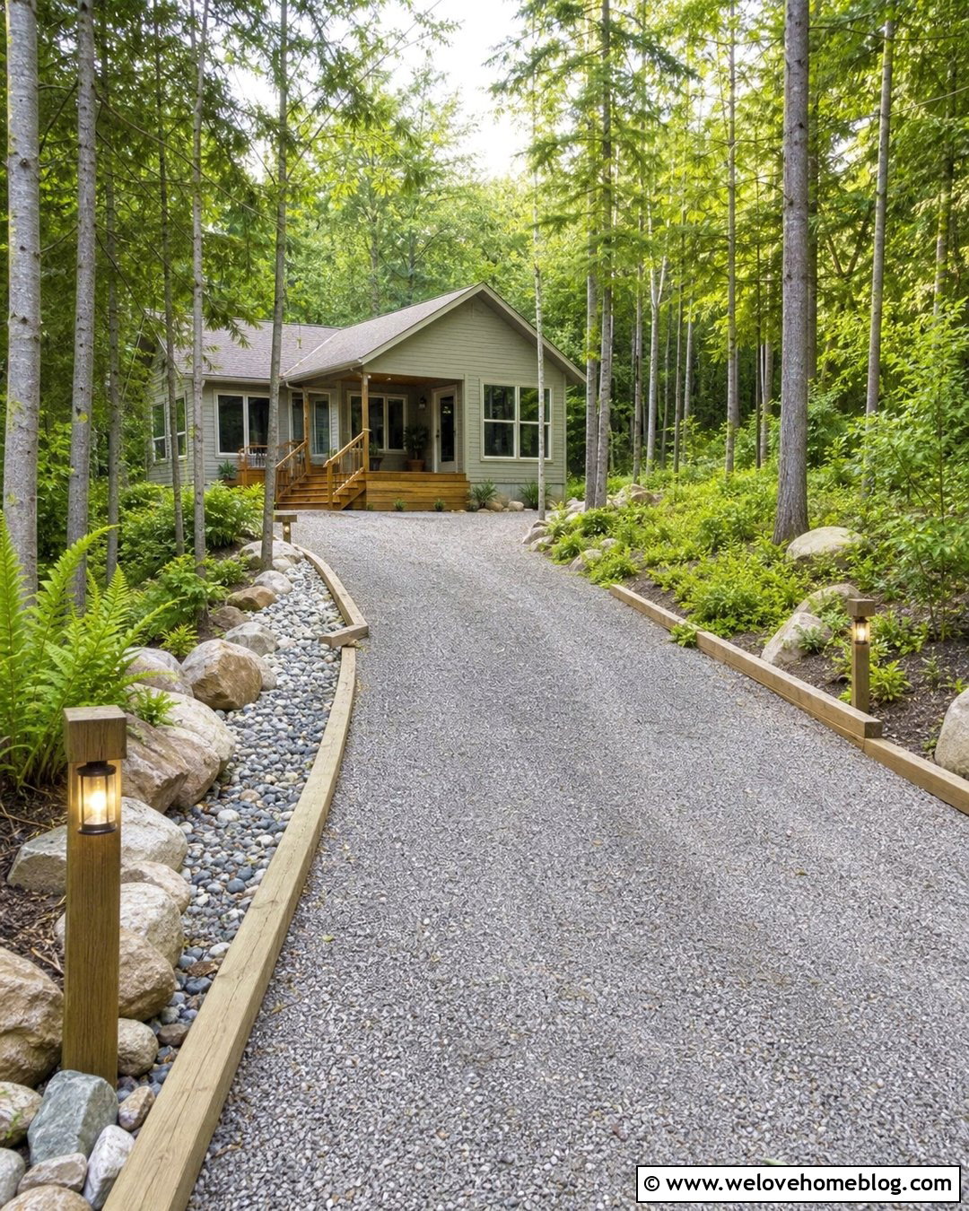 20 Forest Driveway Entrance Ideas for a Magical Wooded Welcome
