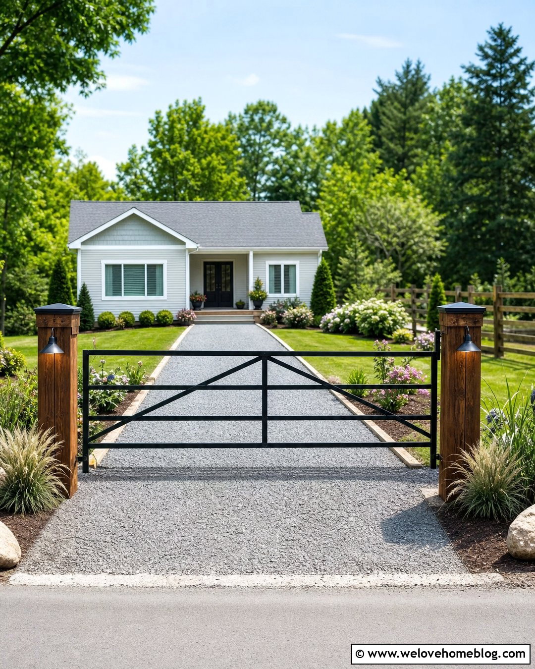Budget Gravel Driveway Entrance - 25 Private Driveway Entrance Ideas