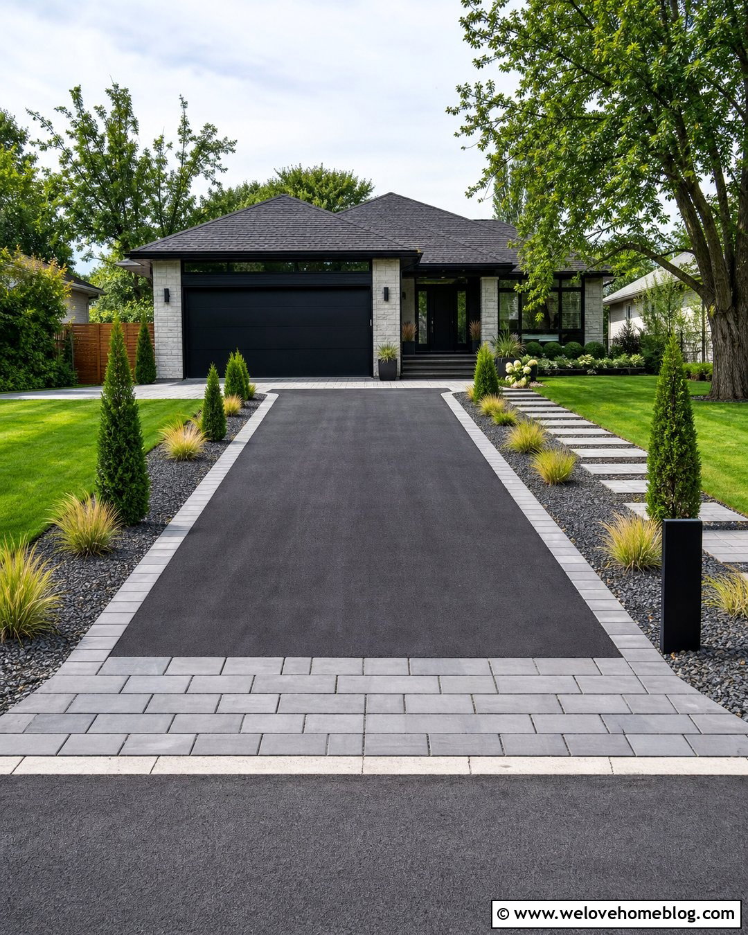 Budget Modern Driveway - 45 modern driveway ideas
