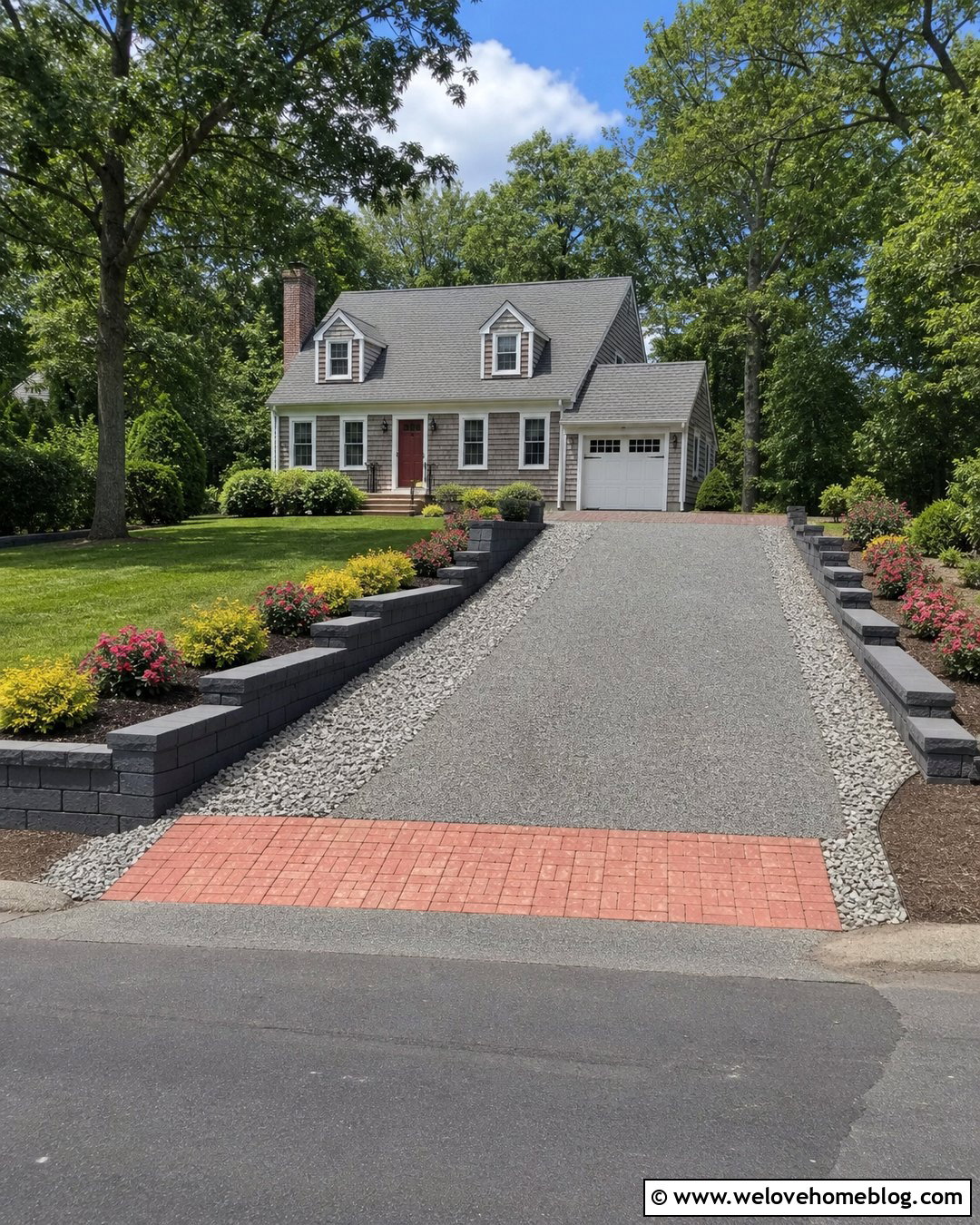 Budget Raised Gravel Driveway With Block Walls - 20 raised driveway ideas