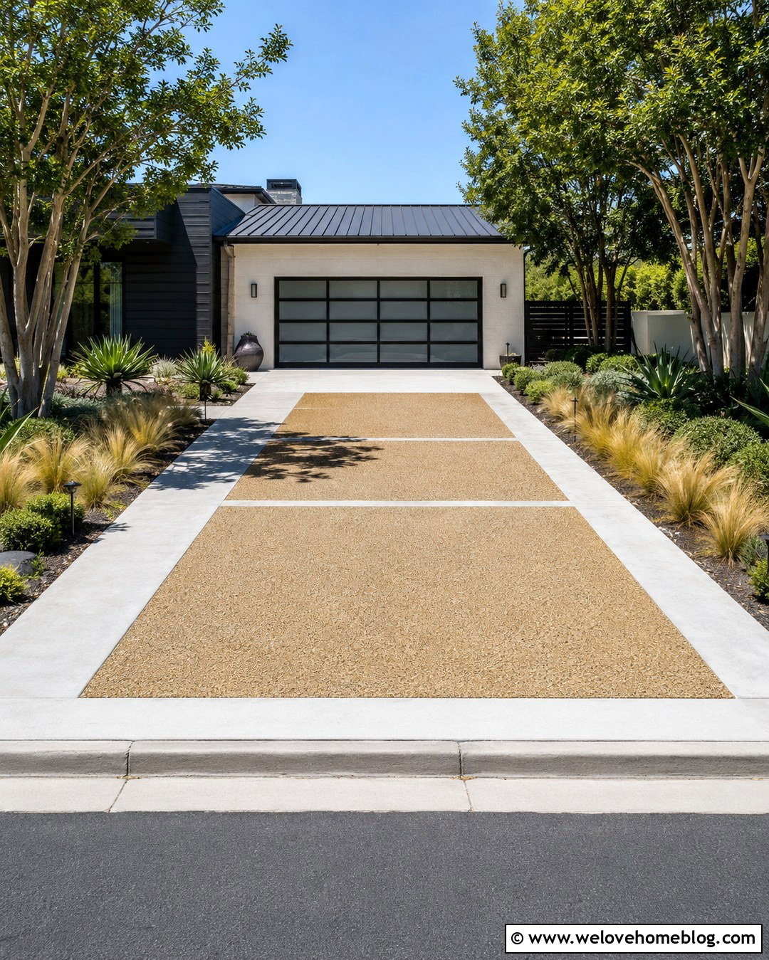 20 California Gold Gravel Driveway Ideas With Warm Style