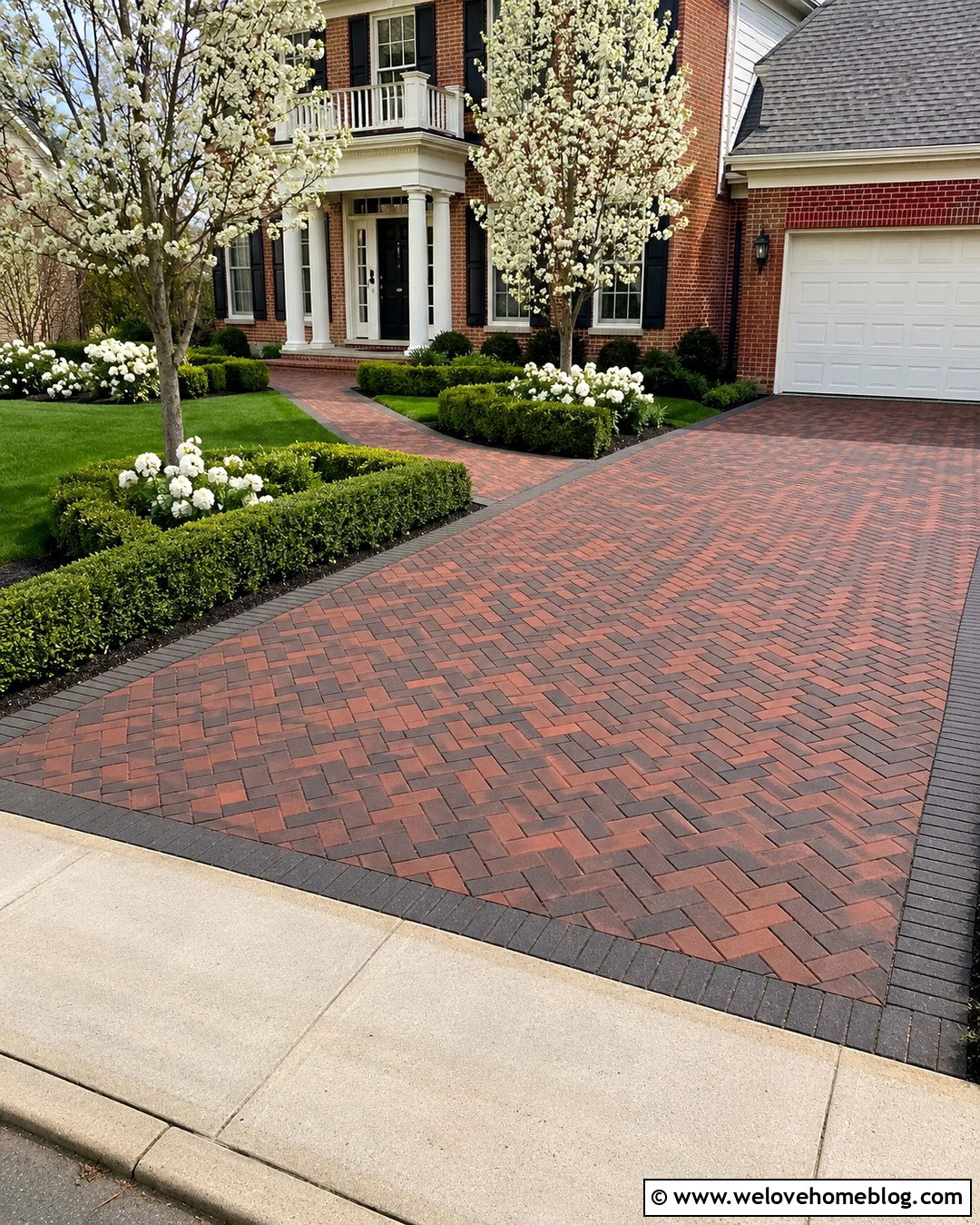 Cambridge Brick Look Paver Driveway - 20 Cambridge Pavingstones Driveway Ideas