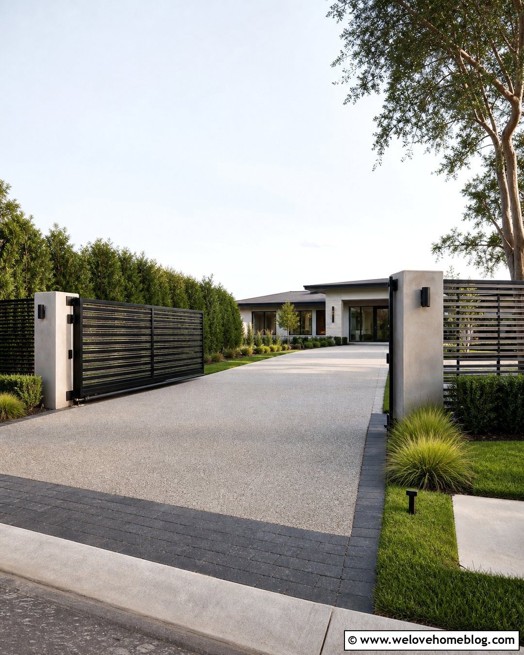 Cantilever Sliding Driveway Gate - 40 unique driveway gates