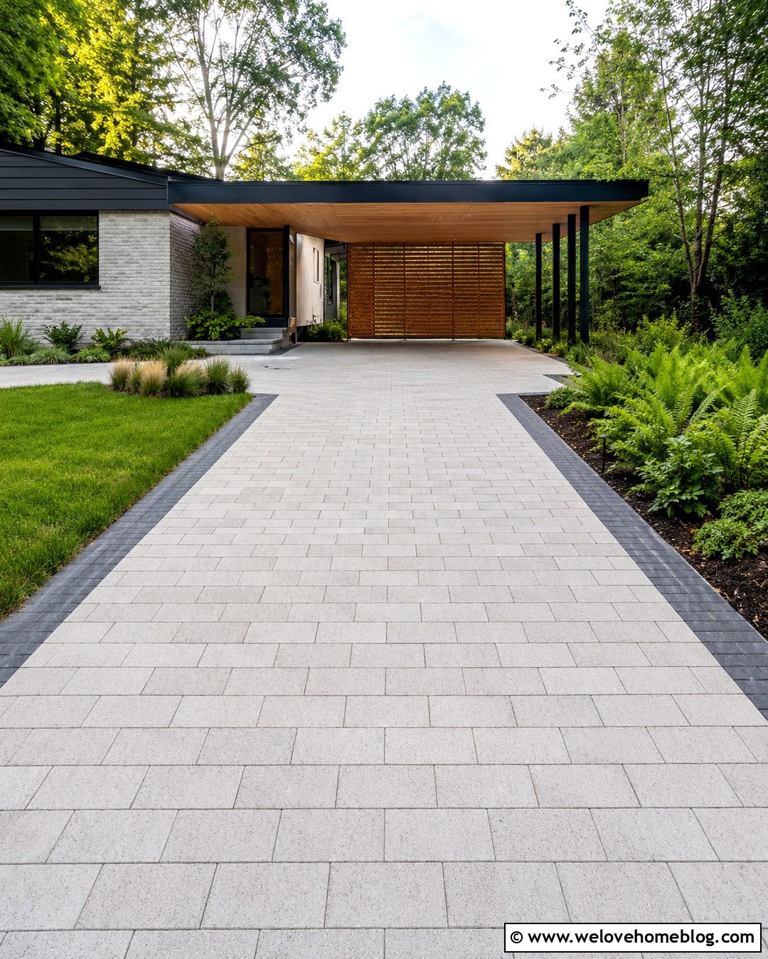 Carport Driveway With Privacy Screen - 20 Carport Driveway Ideas