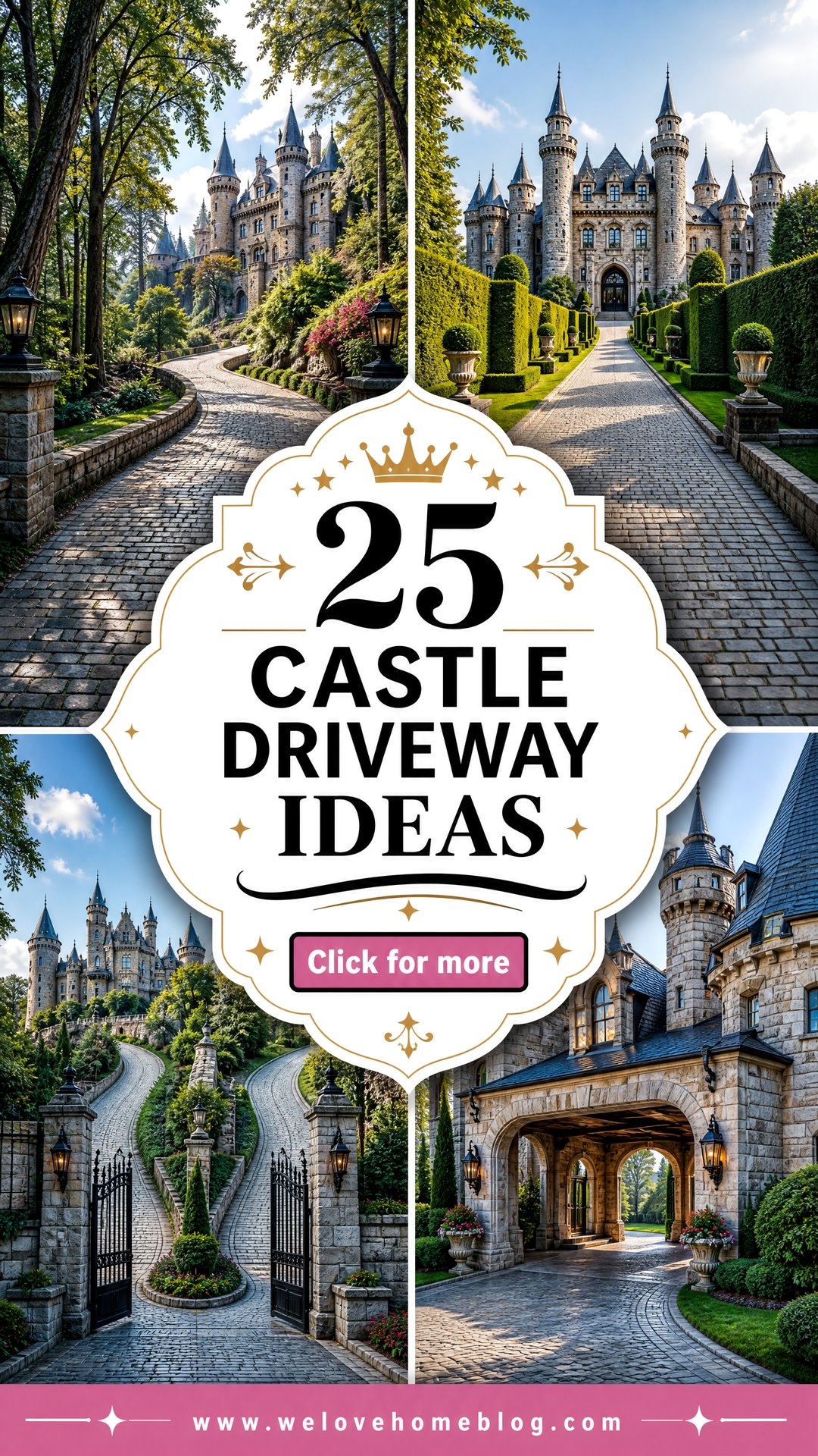 25 Castle Driveway Ideas for a Grand Storybook Entrance - 25 Castle Driveway Ideas for a Grand Storybook Entrance