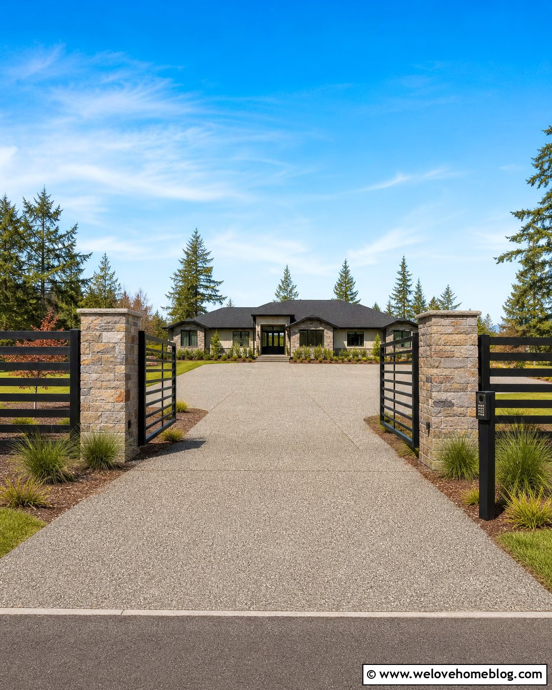 Cattle Gate With Keypad Entry - 25 Driveway Cattle Gate Entrance Ideas