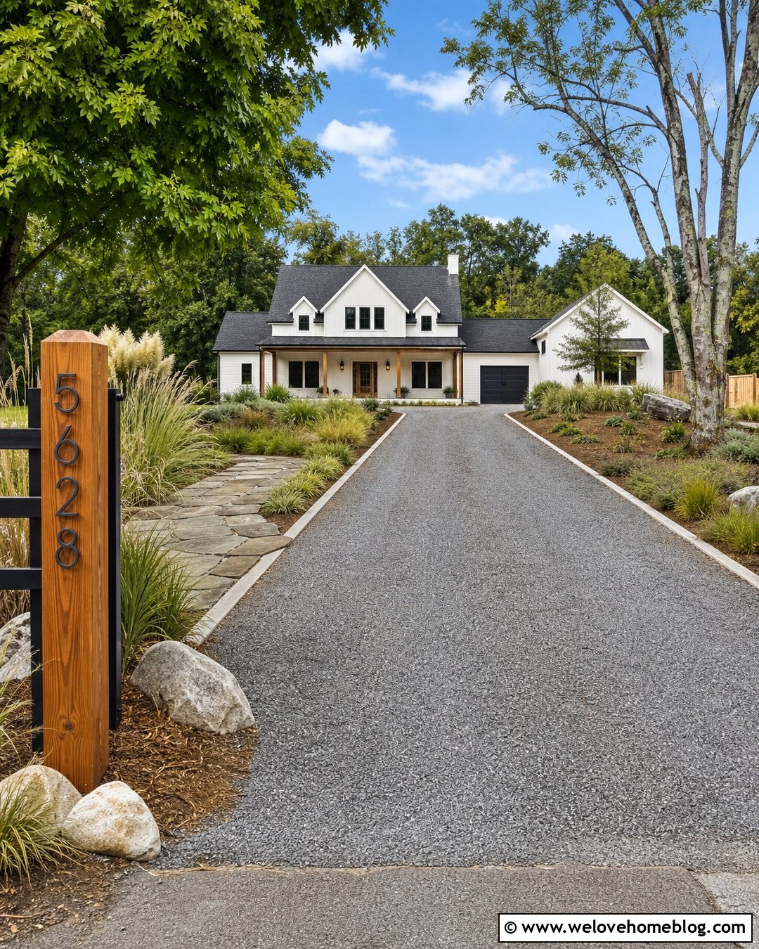 Cedar Post Driveway Address Sign - 45 driveway address sign ideas