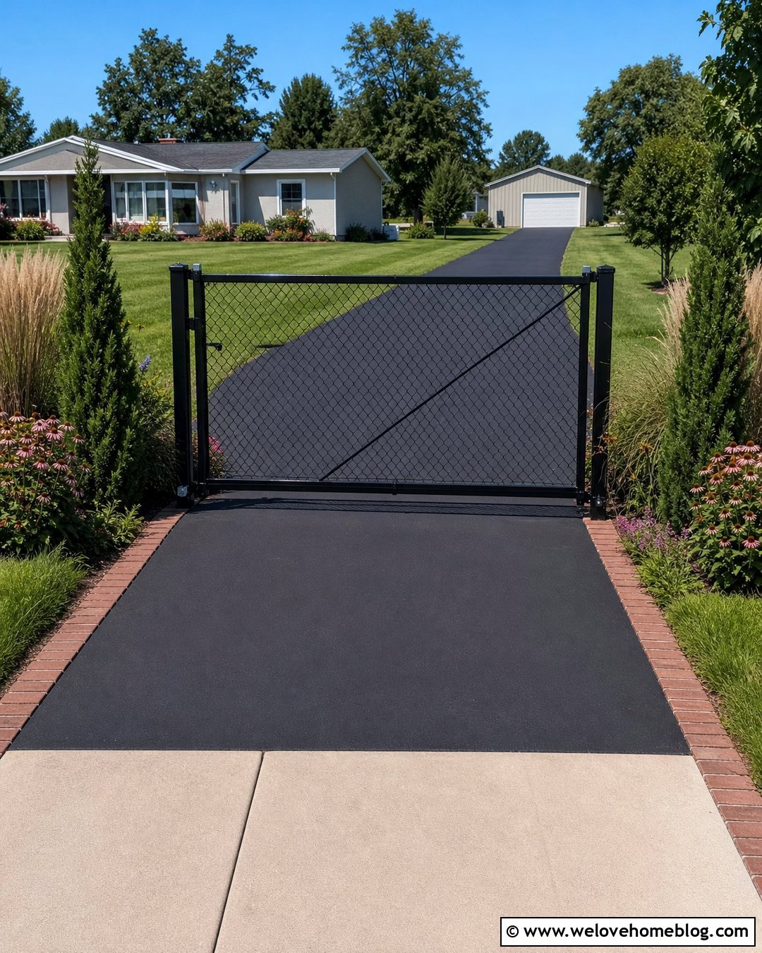 Chain Link Driveway Barrier Gate - 25 Driveway Barrier Ideas