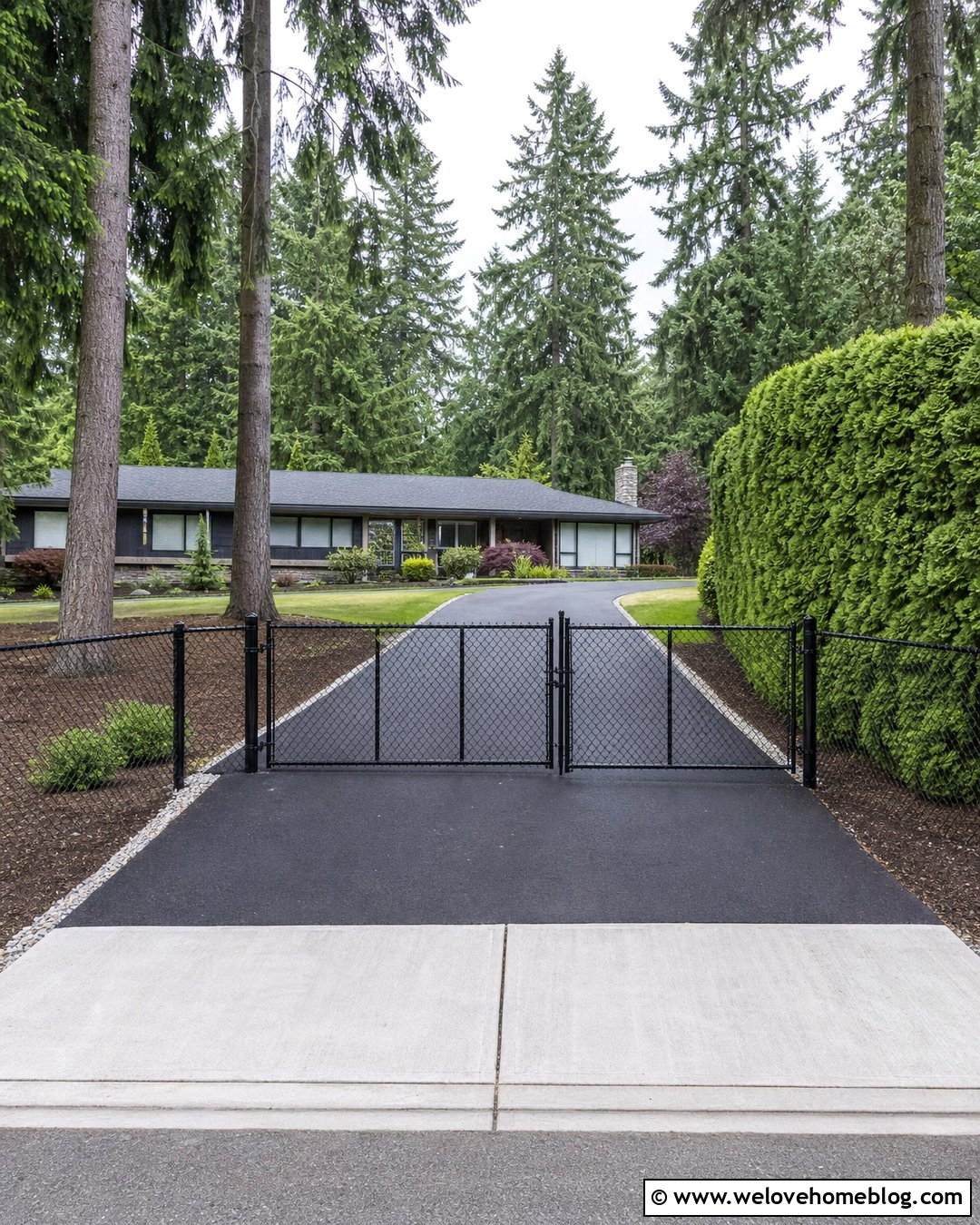 Chain Link Driveway Gate - 25 simple driveway gate ideas