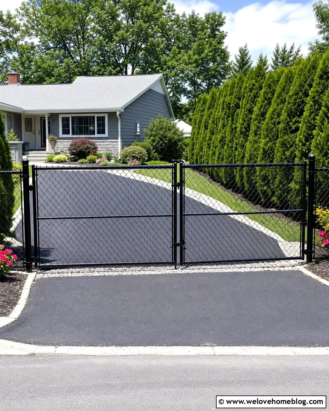 Chain Link Fence Driveway Gate - 20 fence driveway gate ideas