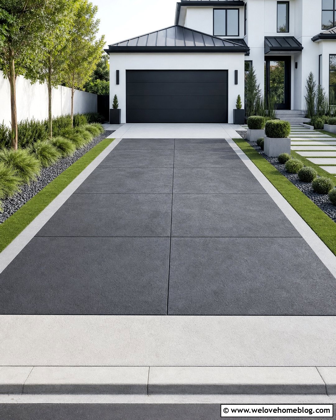Charcoal Concrete Driveway Resurfacing - 30 Concrete Driveway Resurfacing Ideas