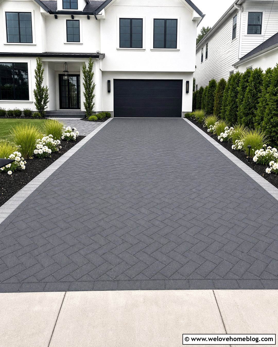 20 Grey Block Paving Driveway Ideas for Smart Curb Appeal