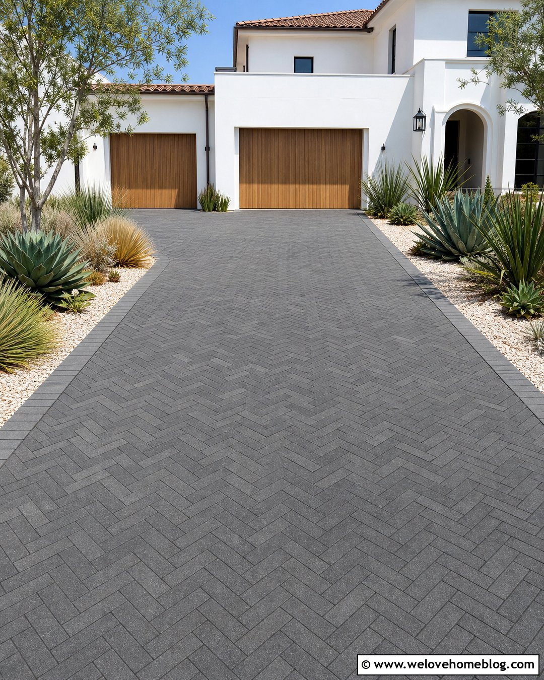 20 Modern Cobblestone Driveway Ideas for Timeless Modern Homes