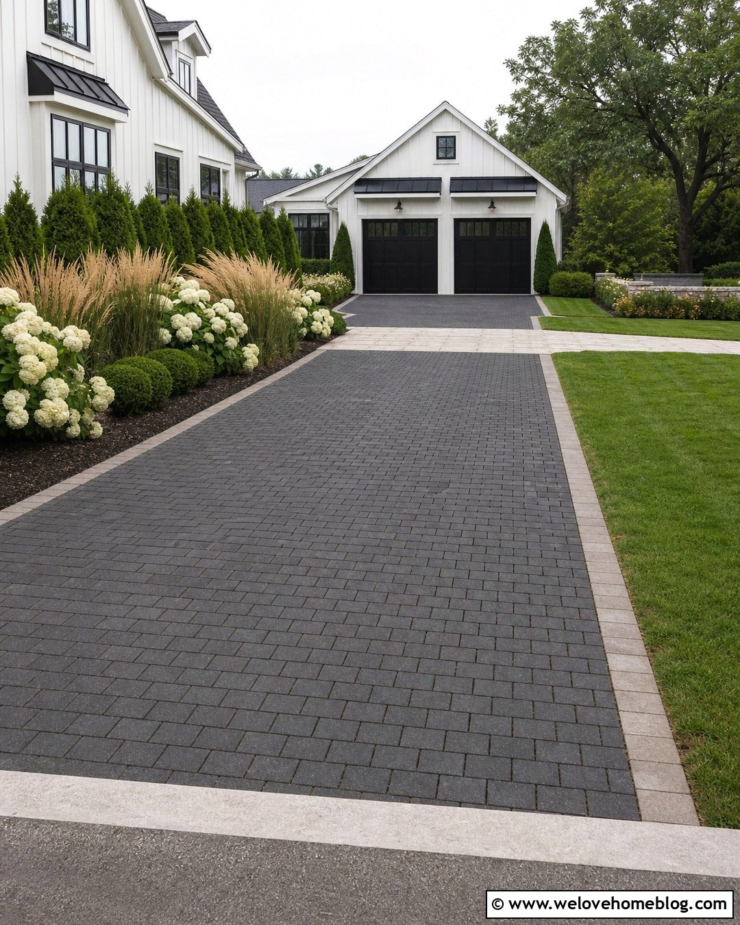 Charcoal Permeable Paver Driveway - 20 permeable driveway pavers ideas