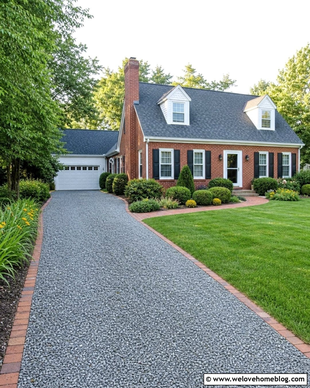 Cheap Crushed Stone Driveway With Brick Edging - 20 cheap gravel driveway ideas