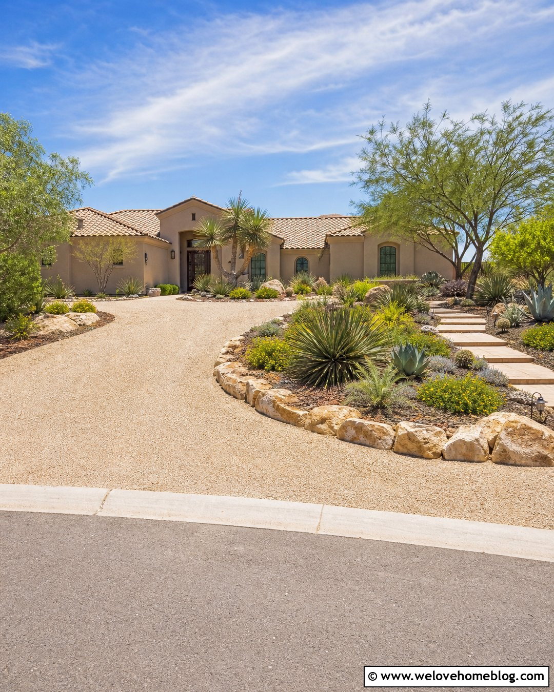 Cheap Gravel Driveway With Drought Tolerant Landscaping - 20 cheap gravel driveway ideas
