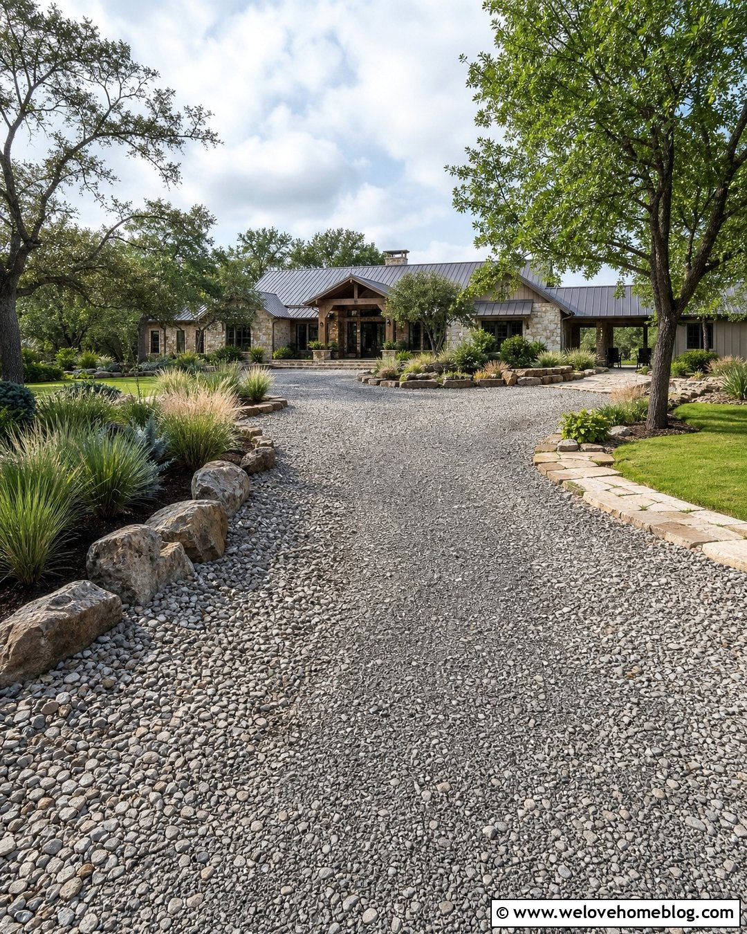 Cheap Gravel Driveway With Mixed Size Stone - 20 cheap gravel driveway ideas