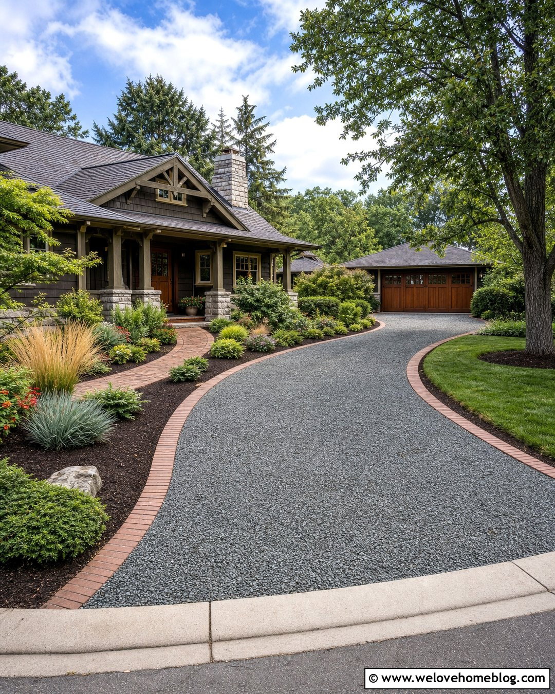 Cheap Gravel Driveway With Mulch Beds - 20 cheap gravel driveway ideas