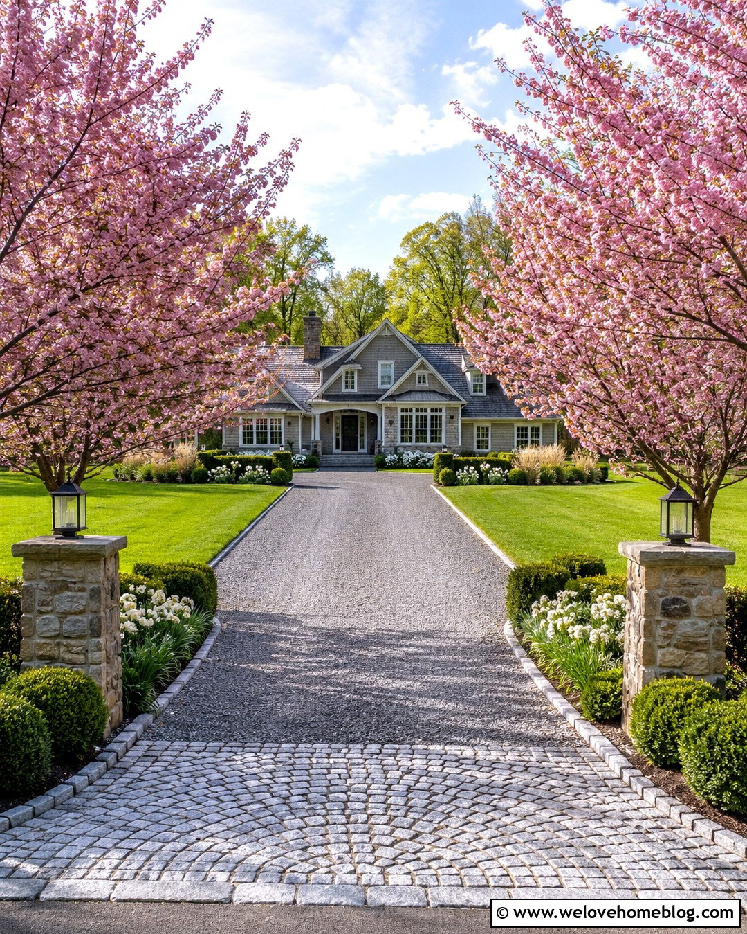 Cherry Blossom Driveway Entrance - 20 cherry blossom driveway ideas