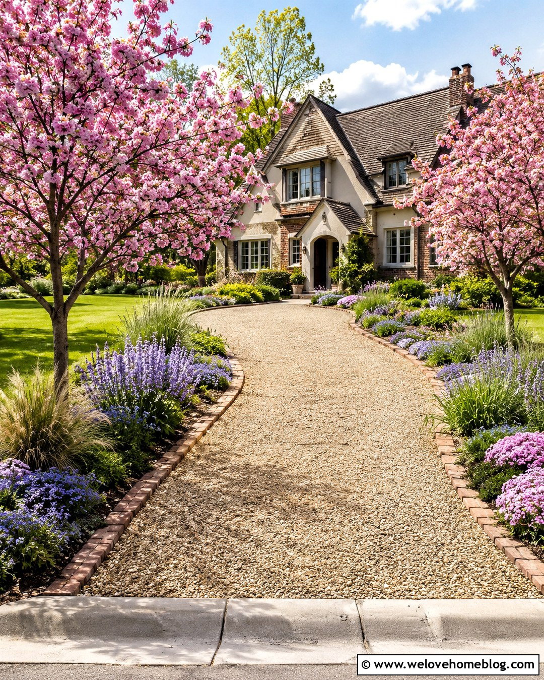 Cherry Blossom Gravel Driveway - 20 cherry blossom driveway ideas