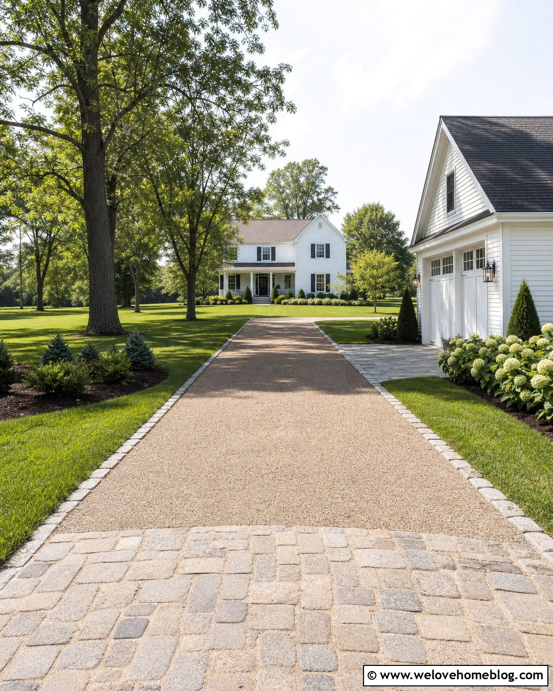 Chip Seal Driveway With Grass Strip Border - 25 Chip Seal Driveway Ideas