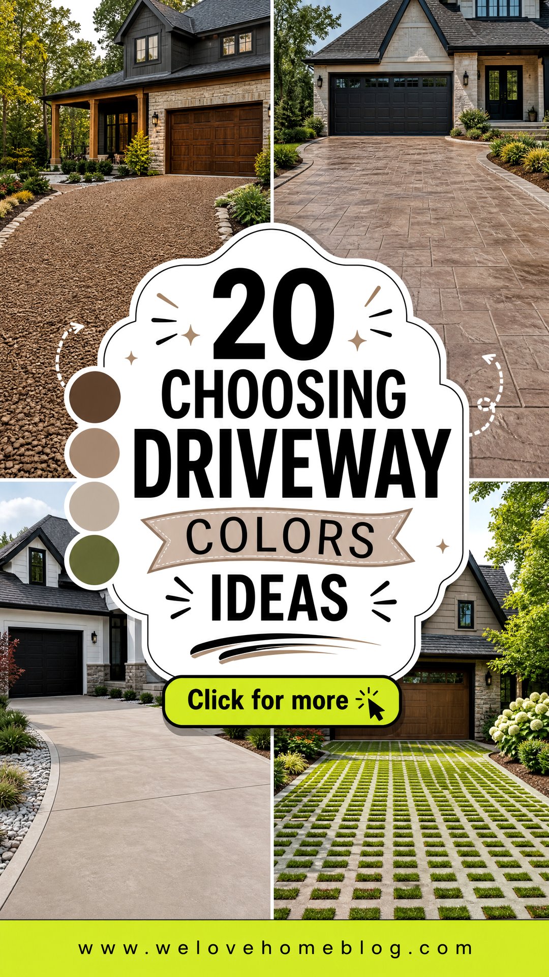 20 Choosing Driveway Colors Ideas for a Cohesive Exterior Look - 20 Choosing Driveway Colors Ideas for a Cohesive Exterior Look