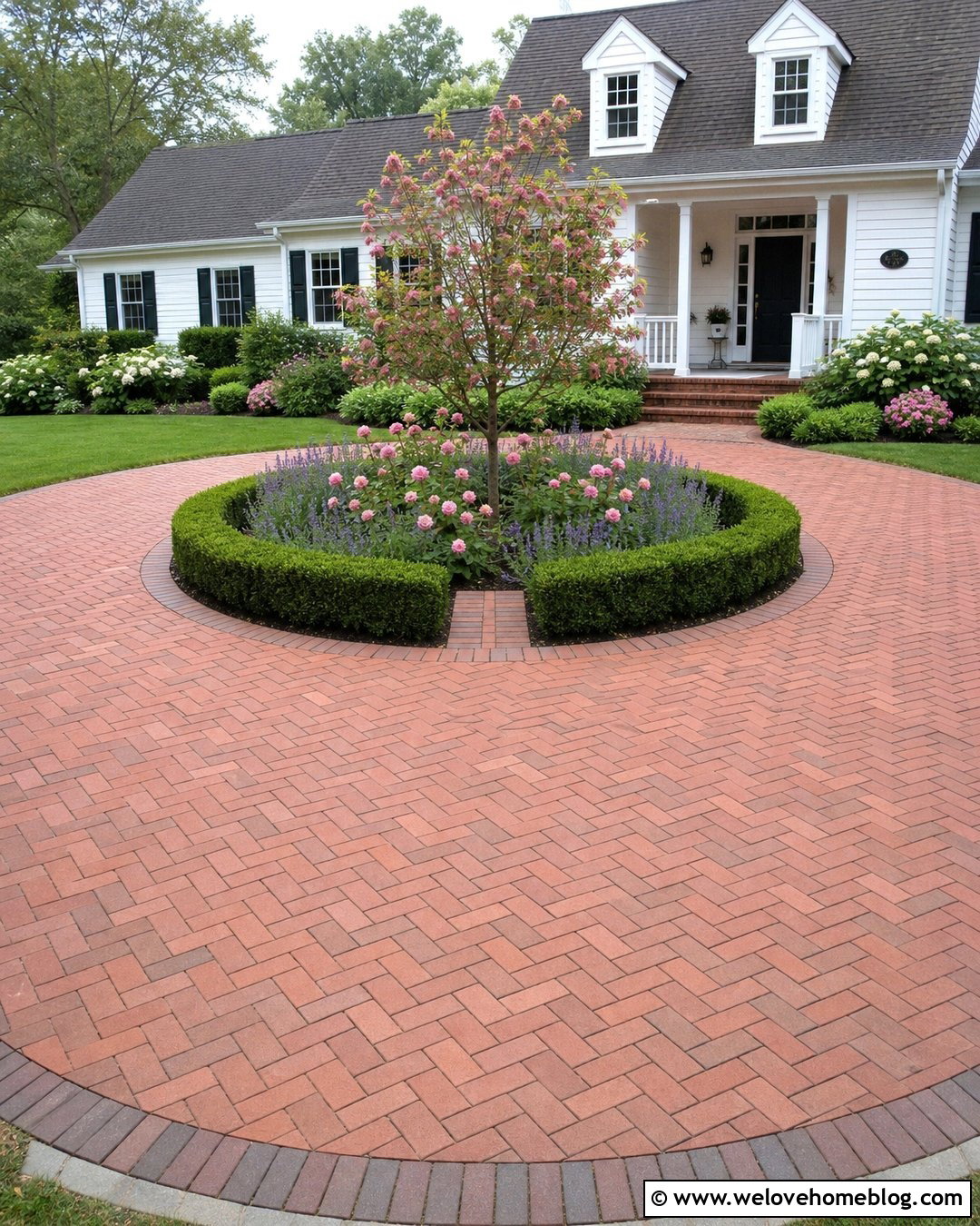 25 Front Yard Circle Driveway Landscaping Ideas to Inspire